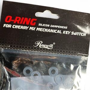 Rosewill Rubber O-Ring Dampeners for Cherry MX Key Switch Transparent 135 PCS